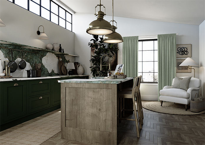 Jaipur, Bottle Green - Made to Measure Curtains - Image 7